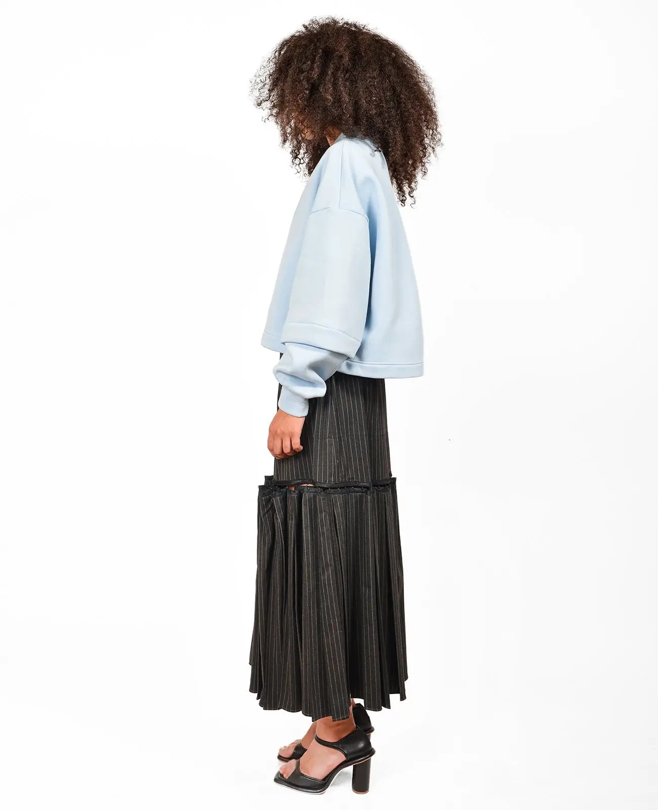 Blue V-Neck Sweatshirt