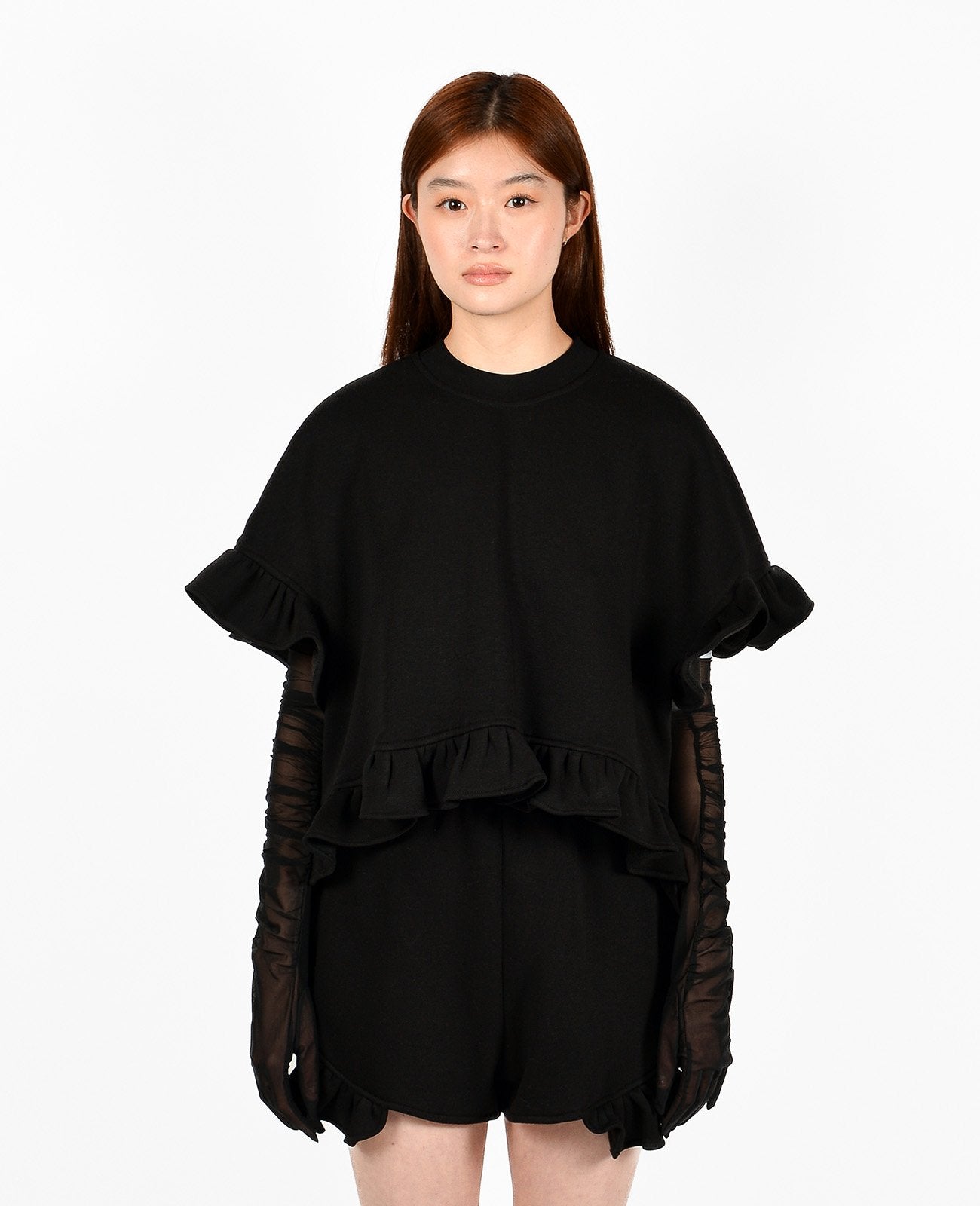 Black Peony Blouse