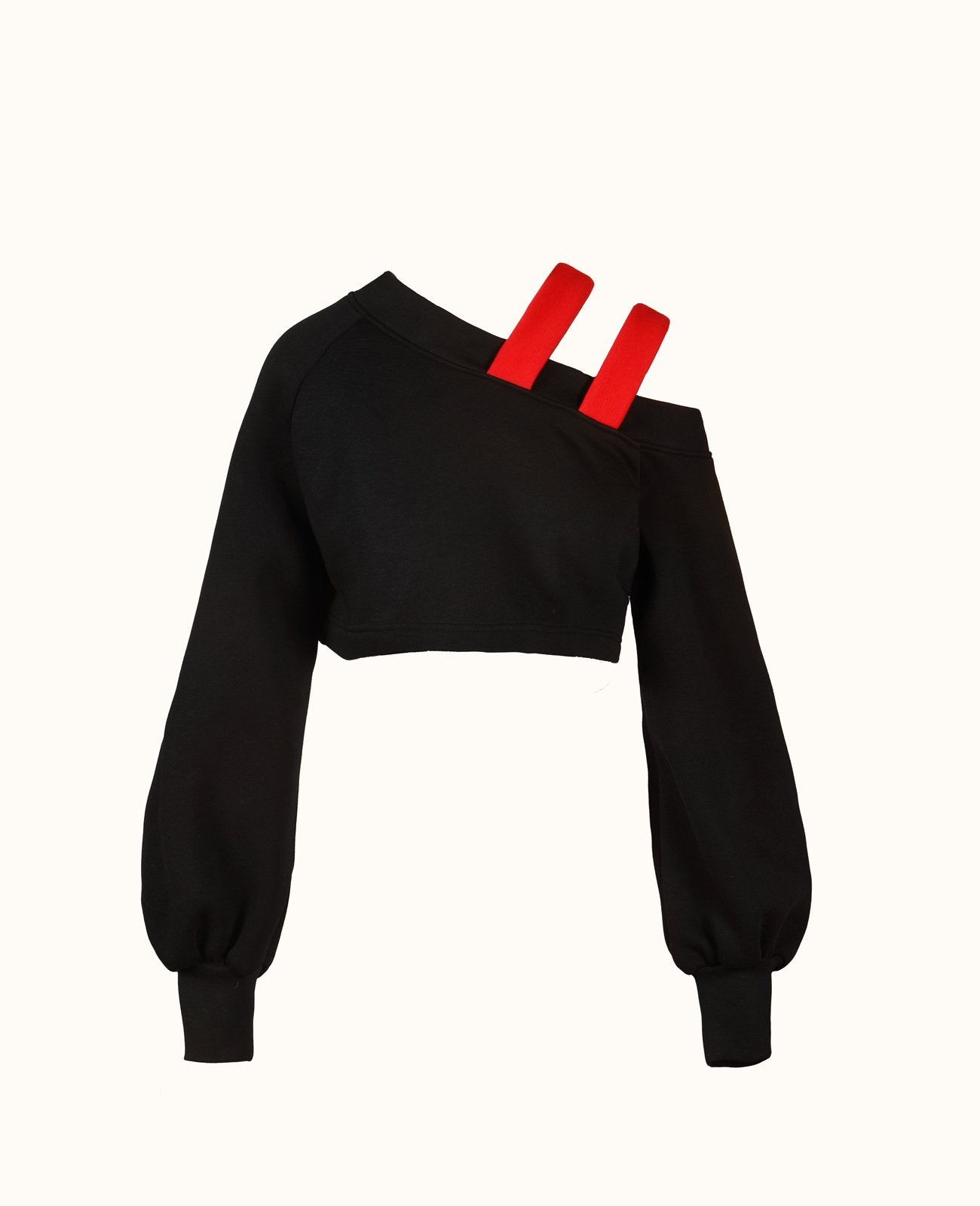 Mixed Cold Shoulder Top