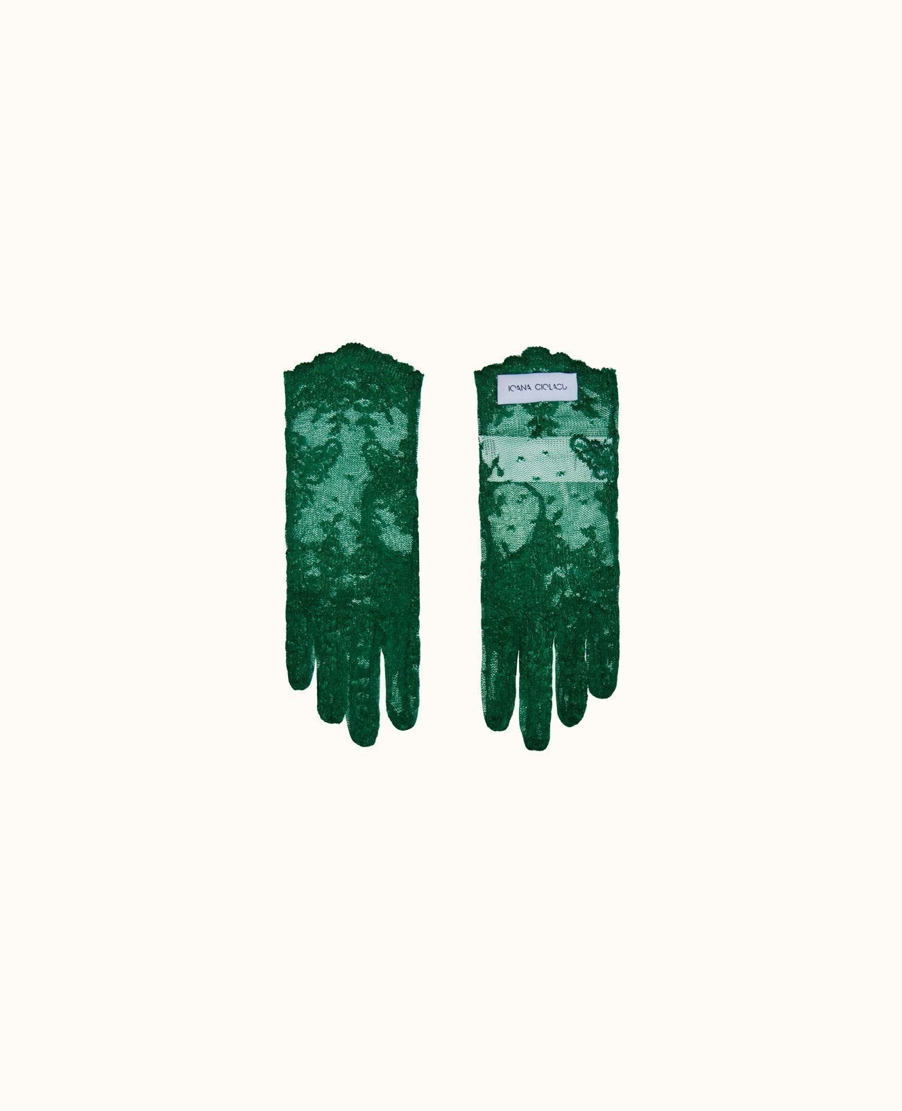 Green Brody Short Gloves